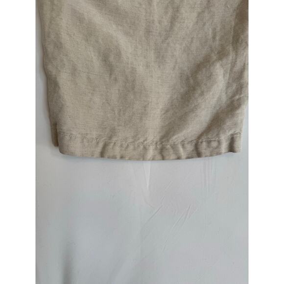 Havana Shirt Co. Men’s XXL Linen Blend Drawstring Pants Tan Relaxed Fit Casual - Picture 7 of 11